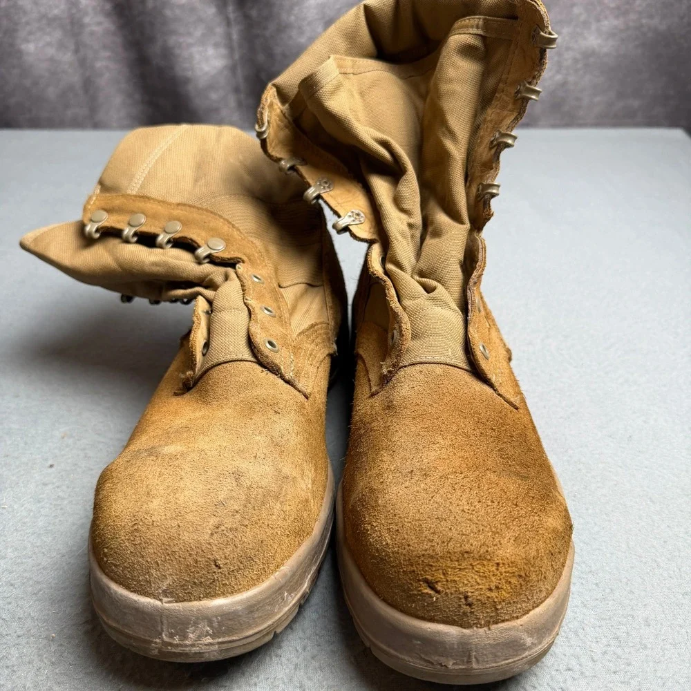 Belleville AFSTC Coyote Brown Suede Steel Toe Military Flight Boots Mens 12 R
